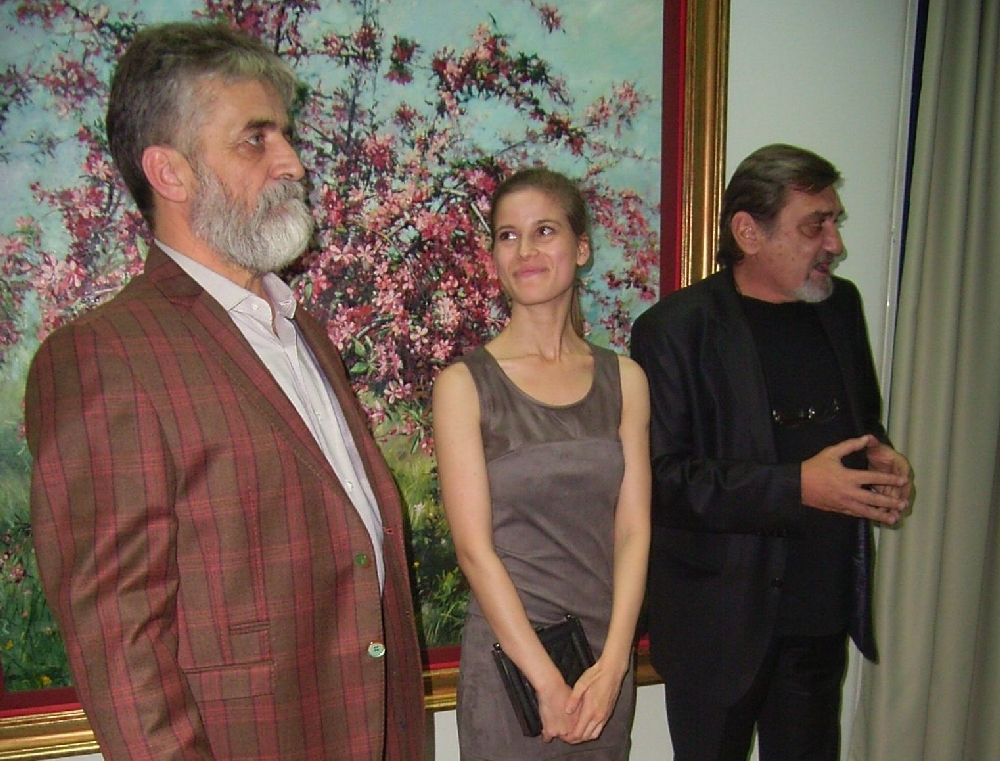 Gheorghe Miron şi eleva sa au deschis Grădina minunilor la Muzeul de Artă