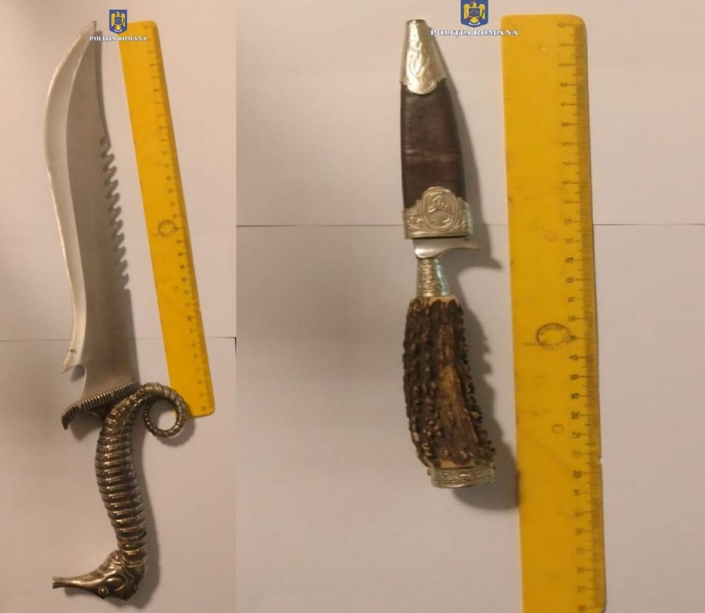 Gălățeni „accesorizați” cu cuțite, în gara din Brăila