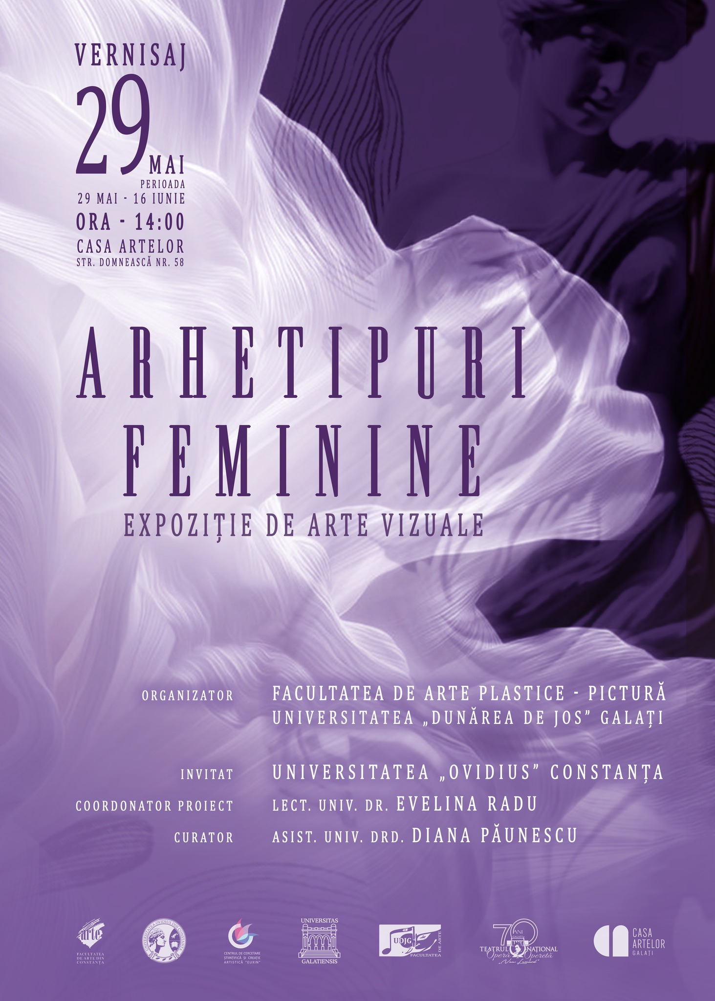 „Arhetipuri feminine”, o nouă expoziție la Casa Artelor