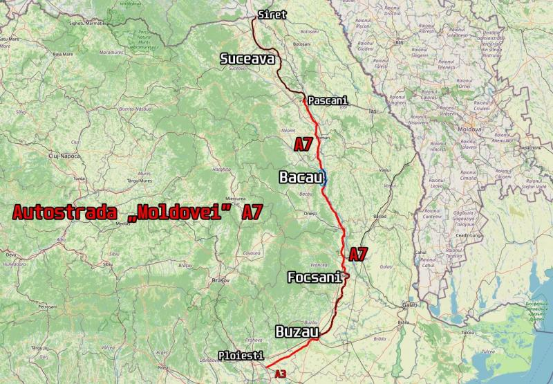 Autostrada Moldova, A7, mai are de așteptat