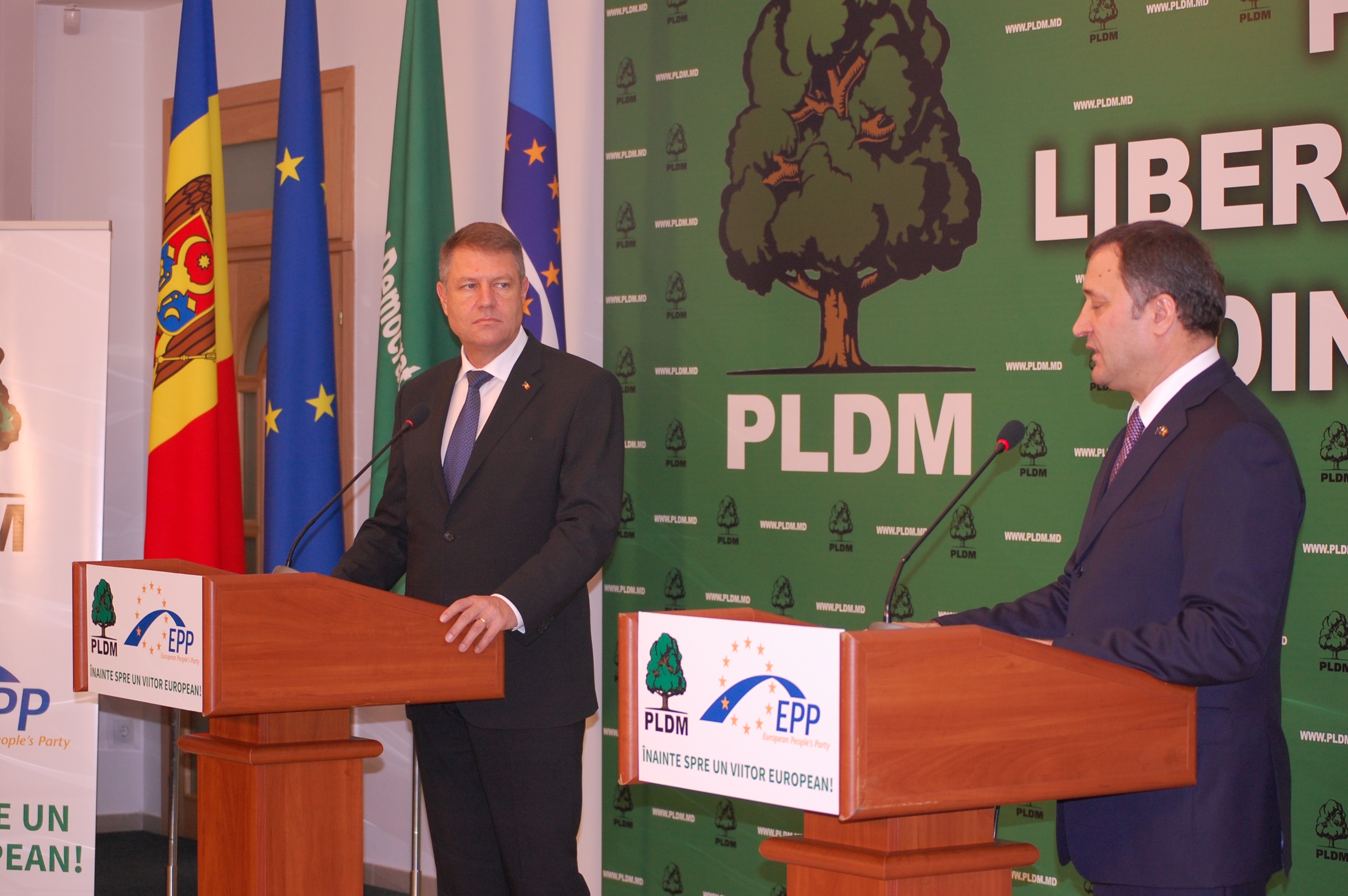 Klaus Iohannis la Chişinău: „Vreau ca în mandatul meu Moldova să intre în UE”