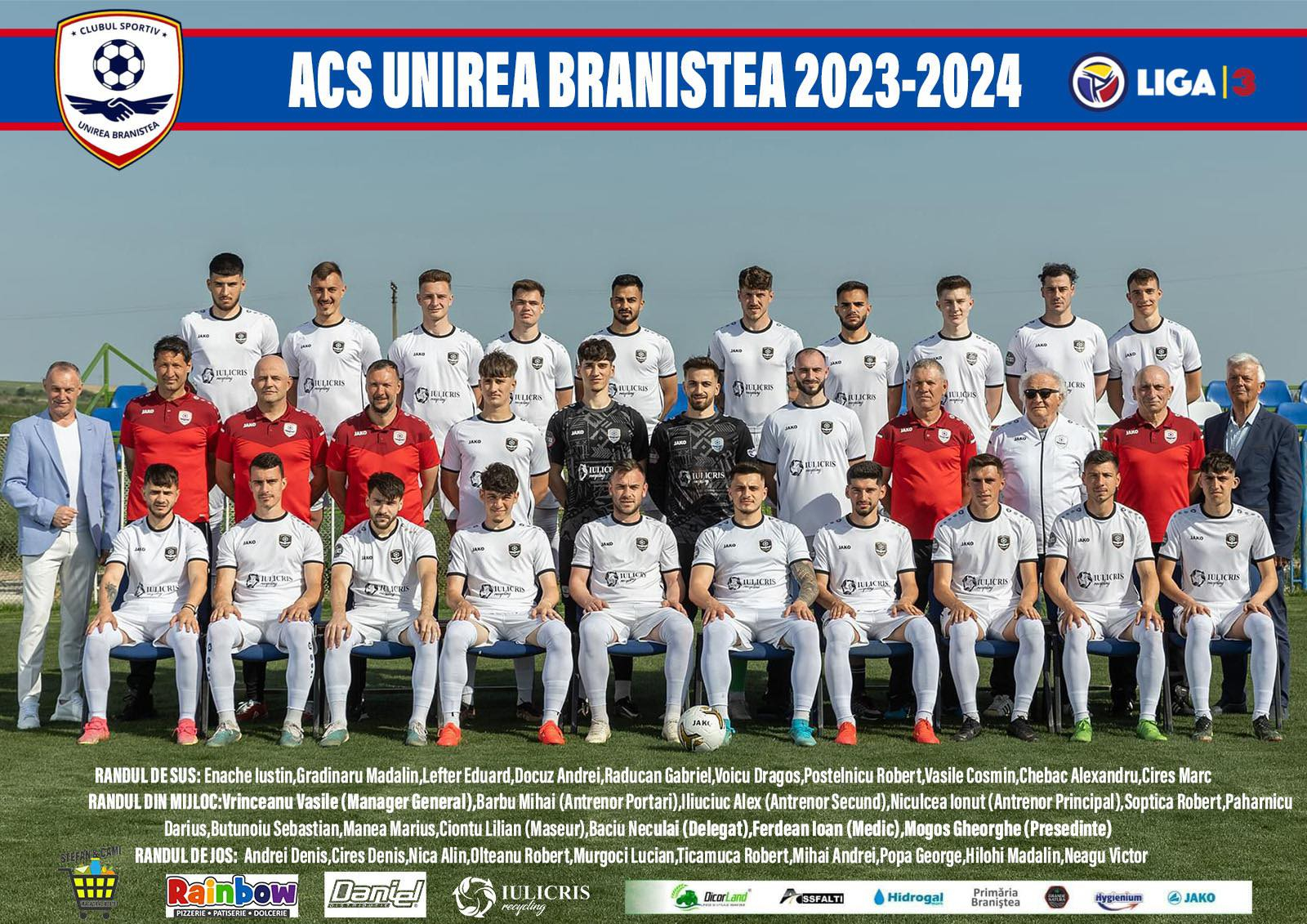 Unirea Braniștea, al treilea sezon reușit consecutiv