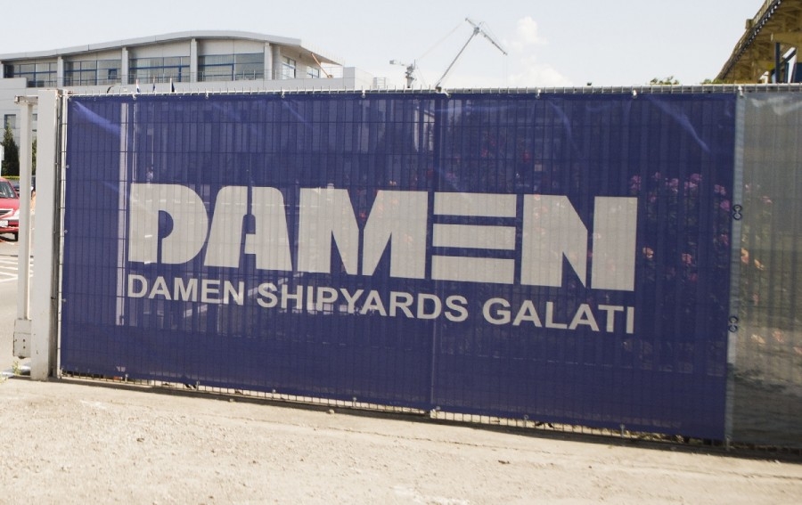 Un nou feribot pleacă din Galaţi spre Canada. Lansarea are loc miercuri la Damen