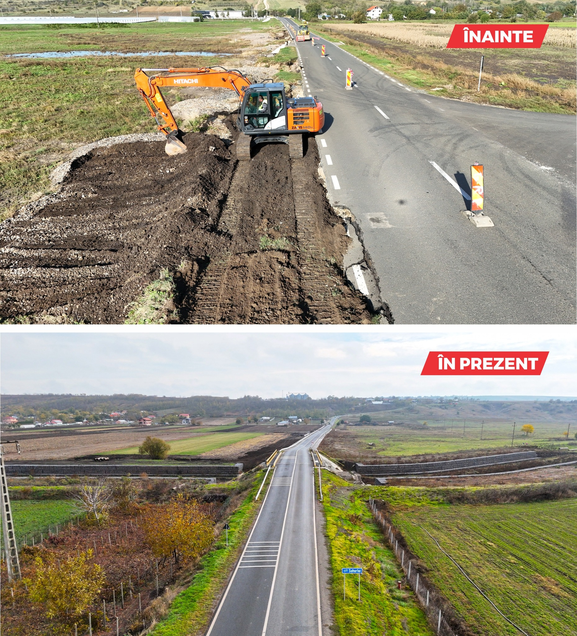 S-au finalizat lucrările de refacere a DJ 255, între Rediu și Suhulrui, investiţie în valoare de 5,3 milioane de lei