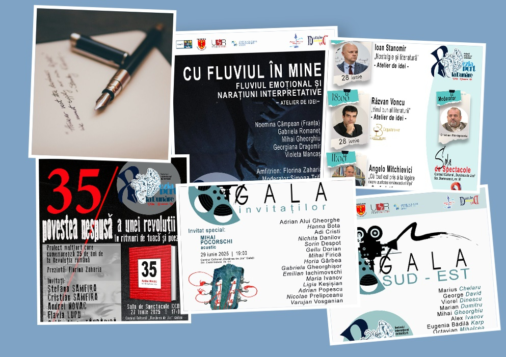 Festivalul Internațional „Poezia - port la Dunăre”, între 27 şi 30 iunie