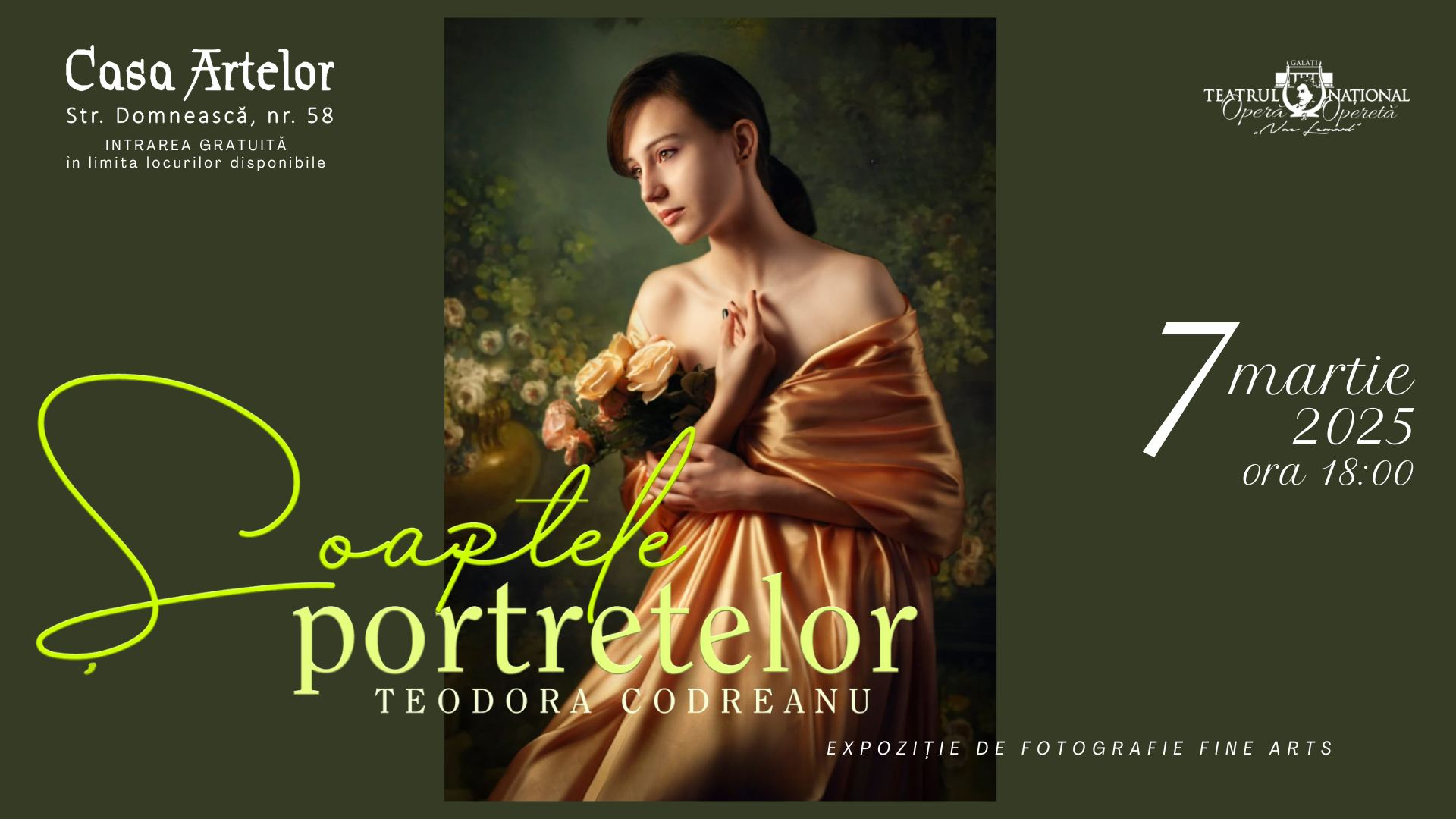 "Şoaptele portretelor", o nouă expoziţie la Casa Artelor