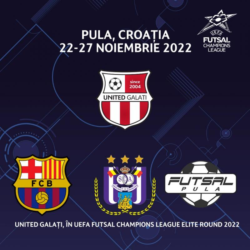 FUTSAL. Gălățenii, mulțumiți de tragerea la sorți din Liga Campionilor