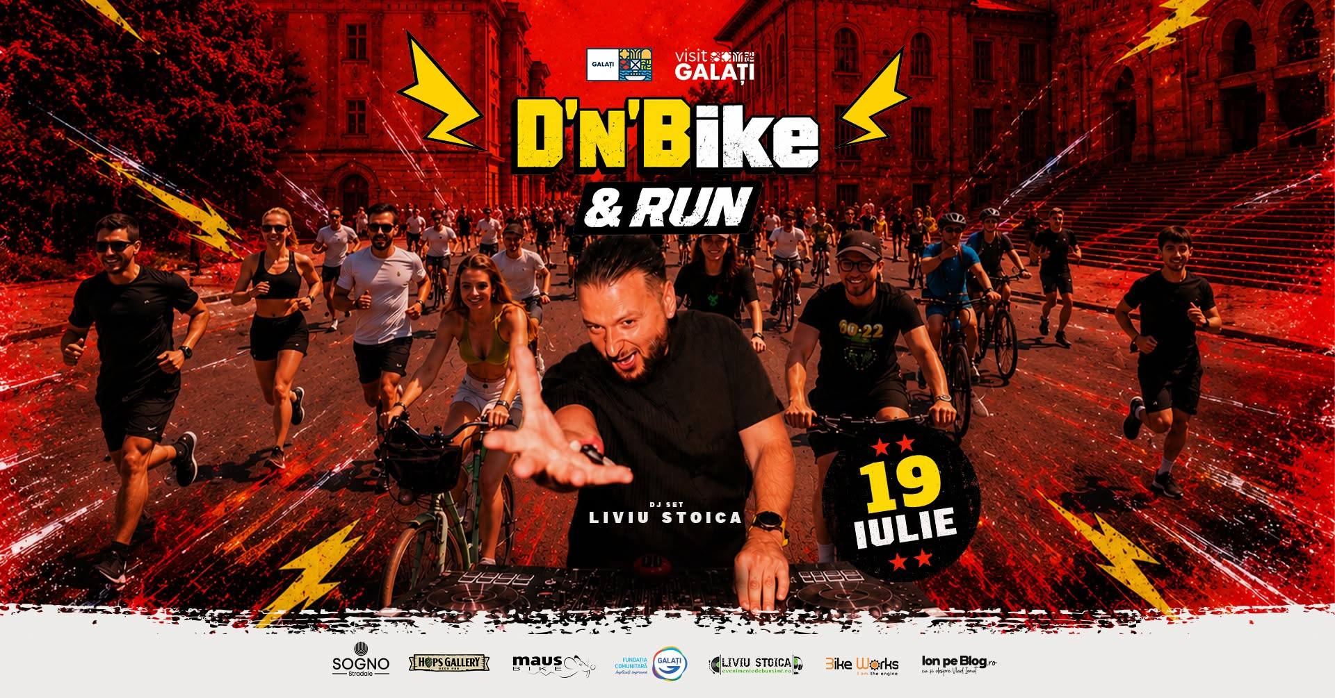 Eveniment în premieră: D’n’Bike & Run Galați
