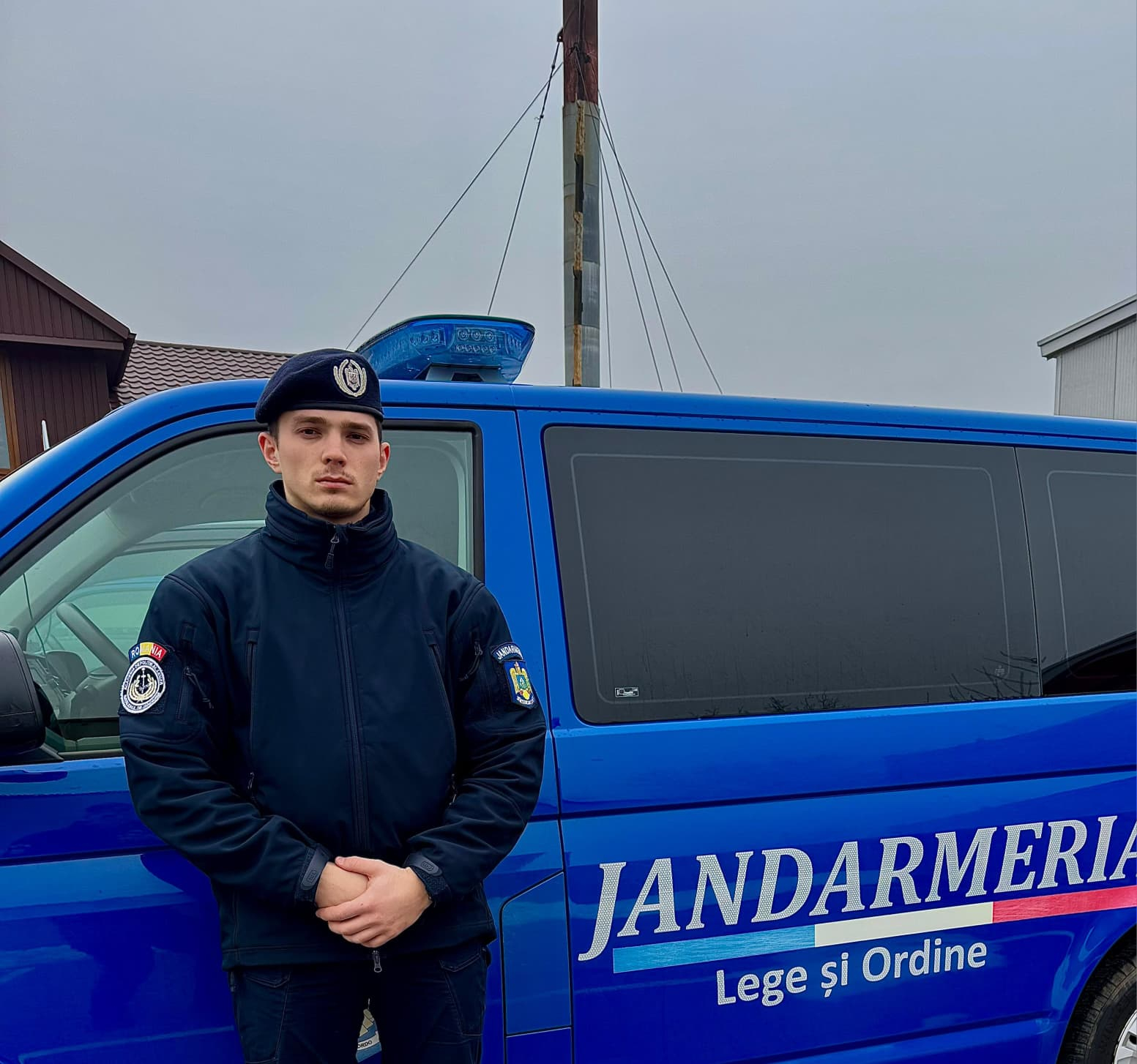 Practicant la jandarmi la Galați, a salvat viața victimei unui accident rutier