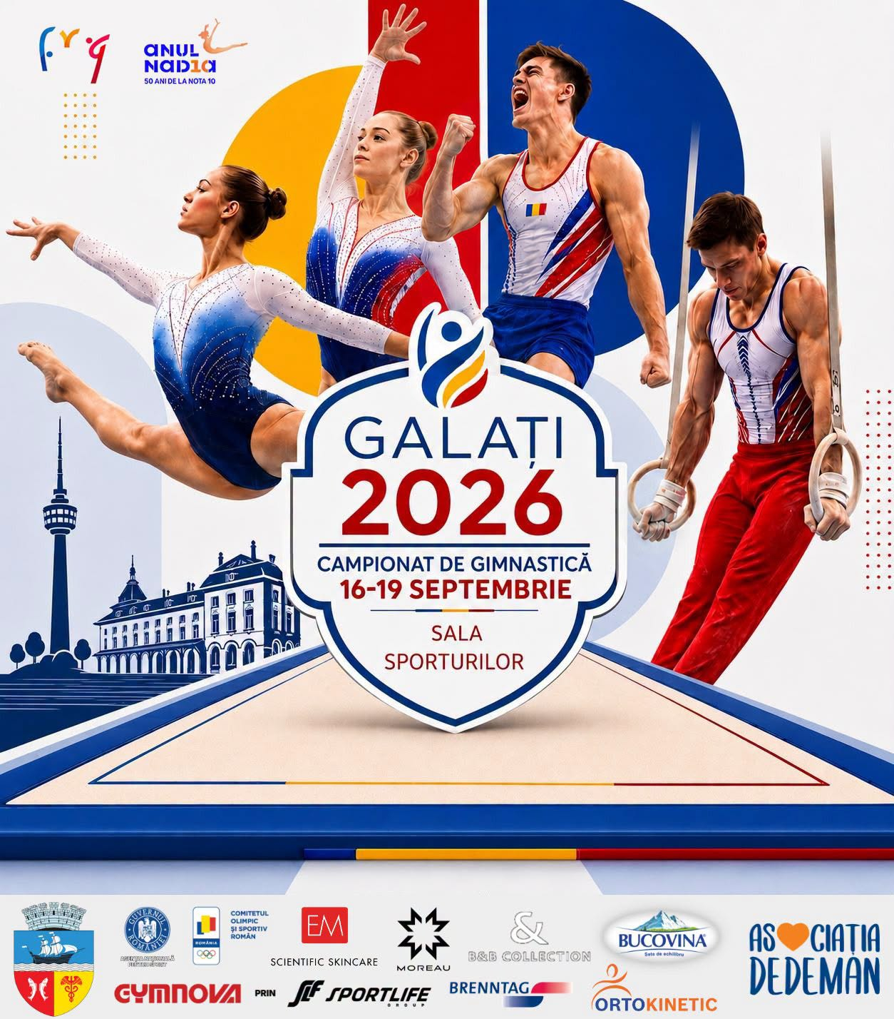 Competiţii naţionale. Patru zile de gimnastică la Sala Sporturilor din Galaţi