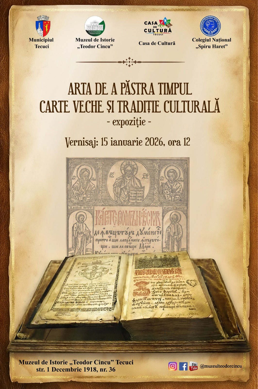 Expoziție de carte veche, laică şi religioasă