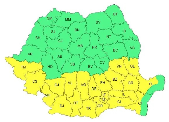 Revine Codul galben de caniculă