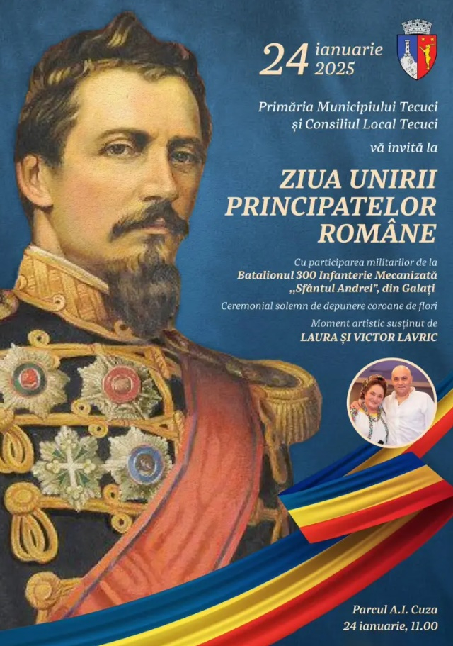 Ziua Unirii Principatelor, celebrată la Tecuci
