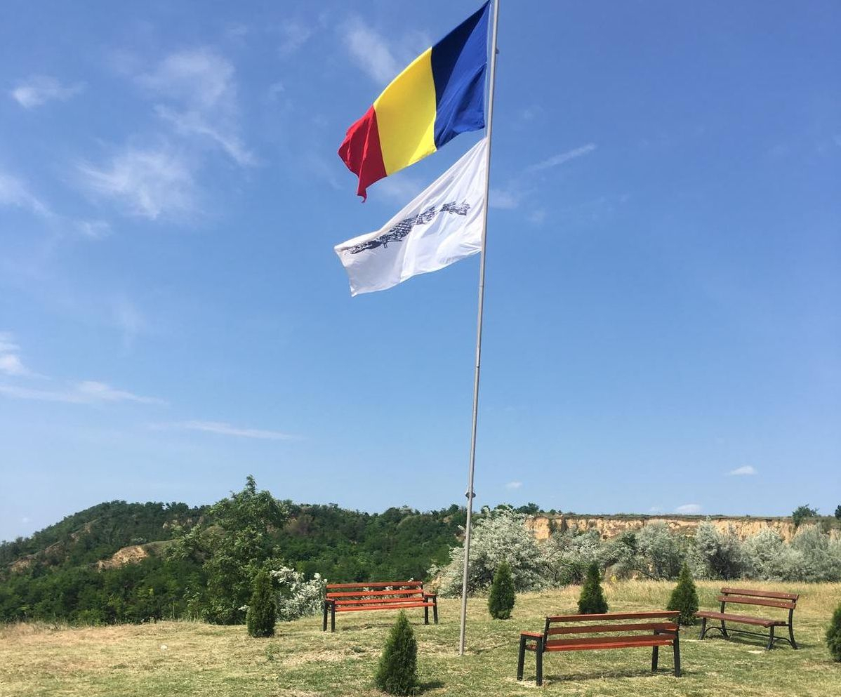 Lupul dacic, arborat la Piroboridava (FOTO)