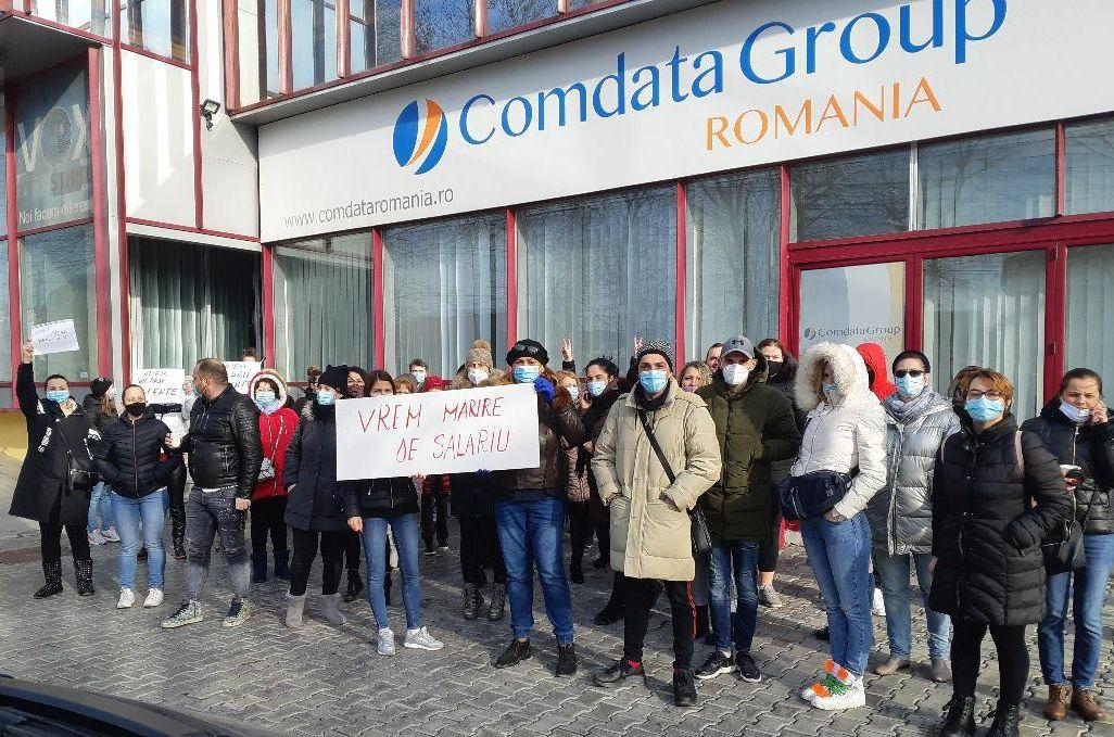 UPDATE Protestul de la Comdata, stins cu promisiuni, dar și regrete