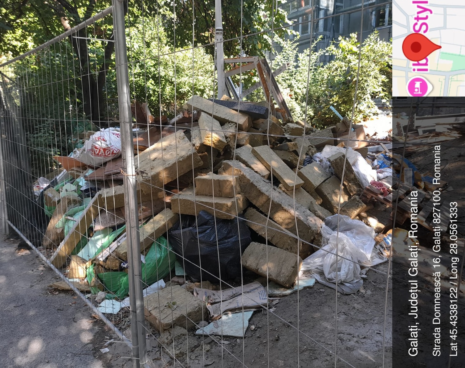 Șantier amendat pentru gestionarea greșită a deșeurilor