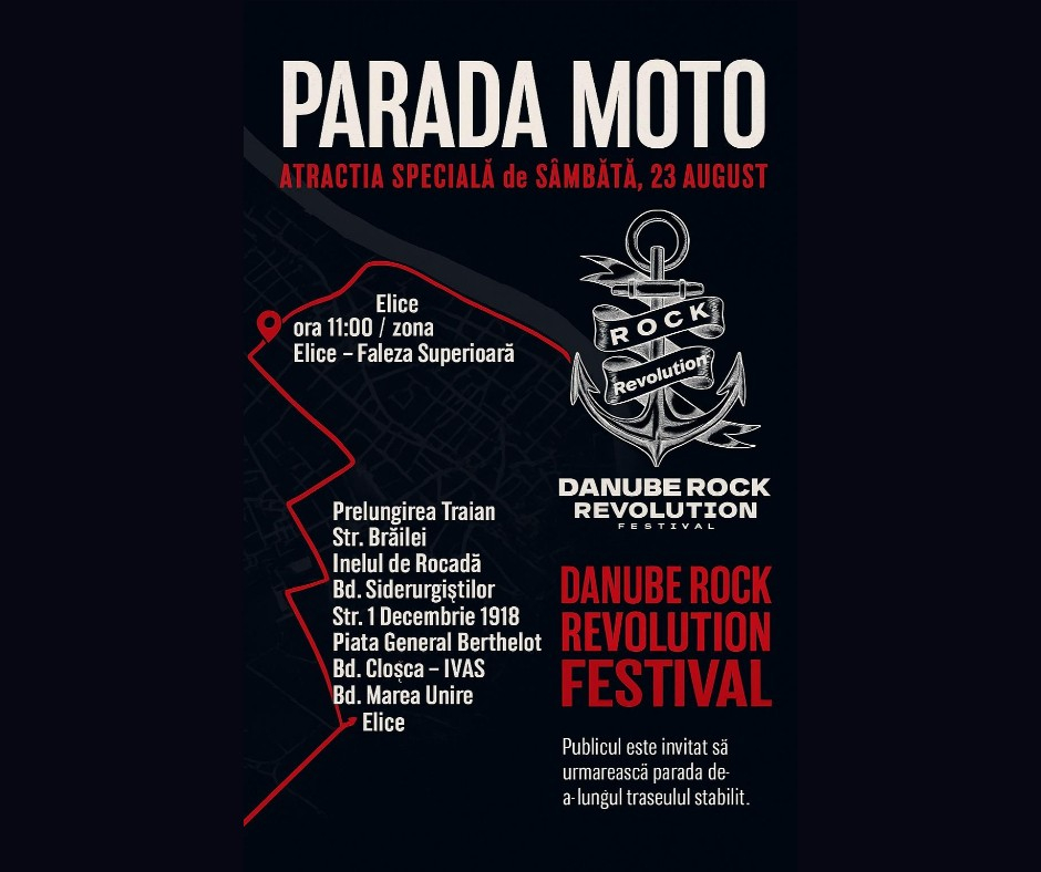 Paradă moto la Danube Rock Revolution