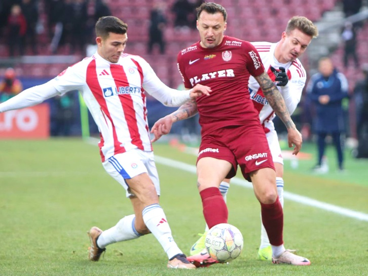 CFR Cluj - Oțelul 3-2. Punct pierdut din neatenție