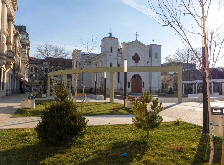 Galațiul, într-o continuă modernizare:  Piațeta de la Biserica Greacă, încă un mare câștig