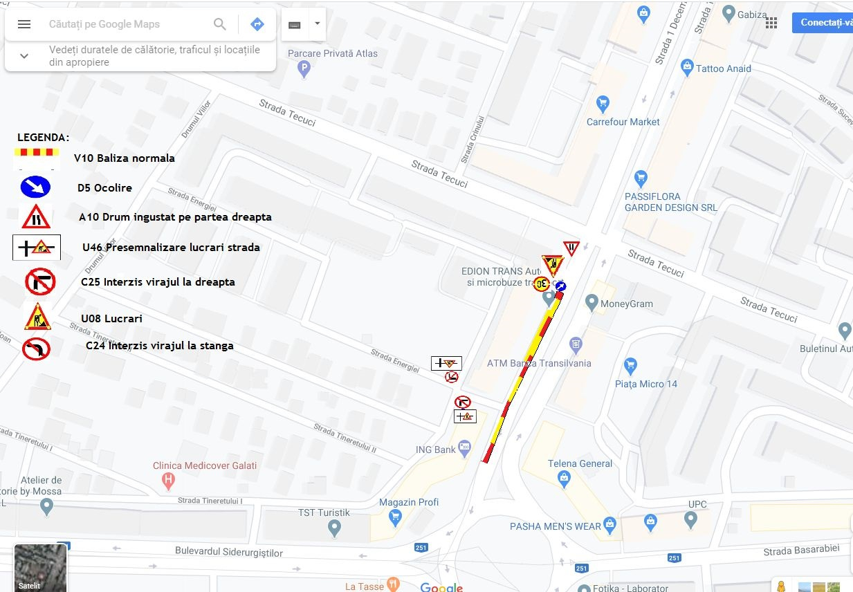 Cât timp vor dura restricţiile de trafic pe strada 1 Decembrie