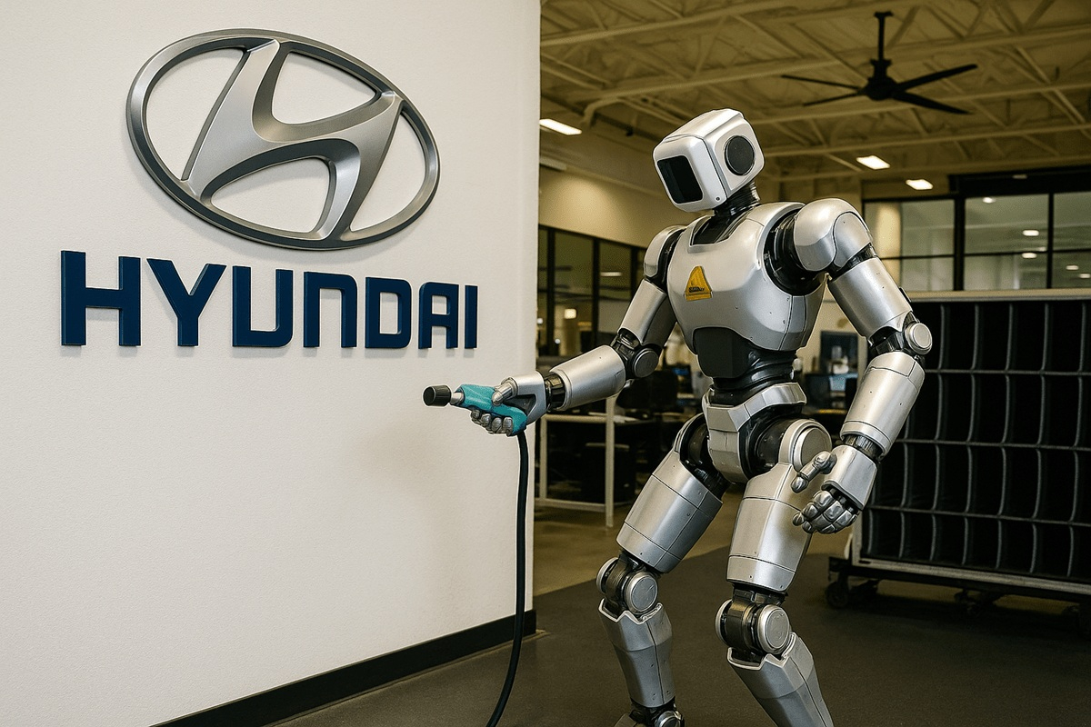 Roboți umanoizi în fabricile Hyundai