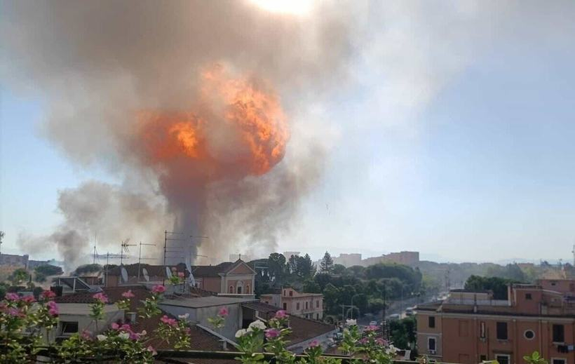 Explozie cu zeci de răniţi la o benzinărie din Roma
