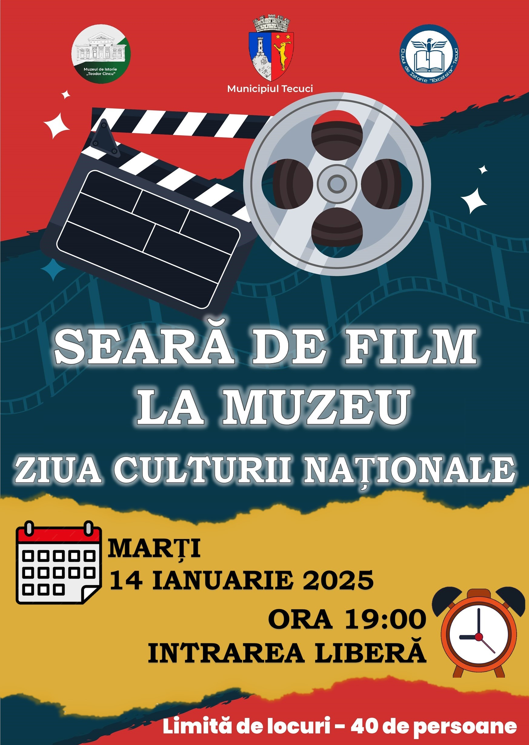 Seară de film la Muzeul de Istorie din Tecuci