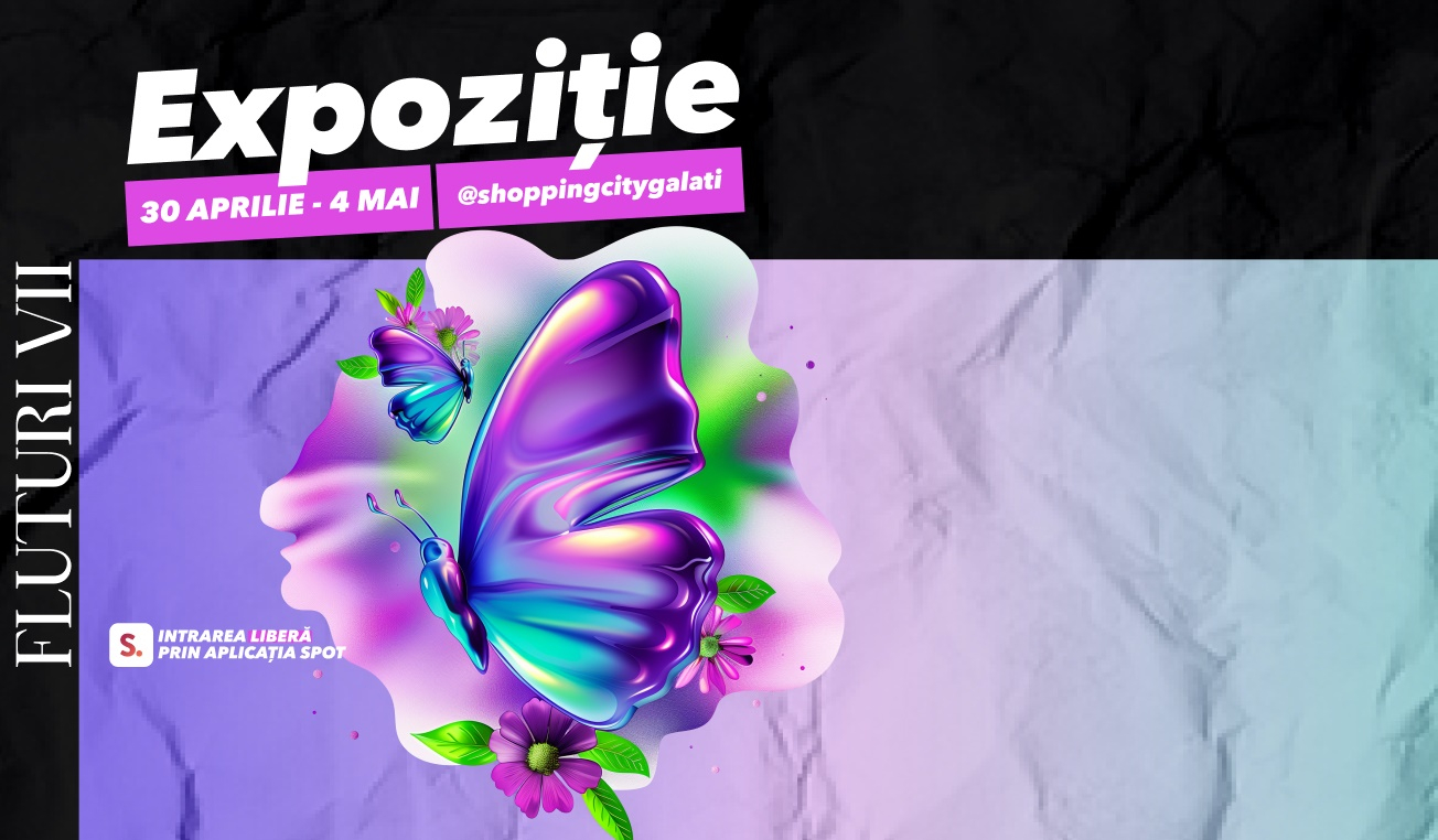 Expoziție de fluturi vii la Shopping City