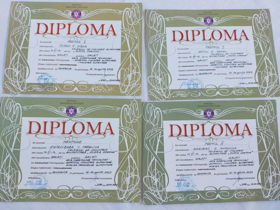 Un colegiu gălăţean, campion la Olimpiadele disciplinelor tehnice (FOTO)