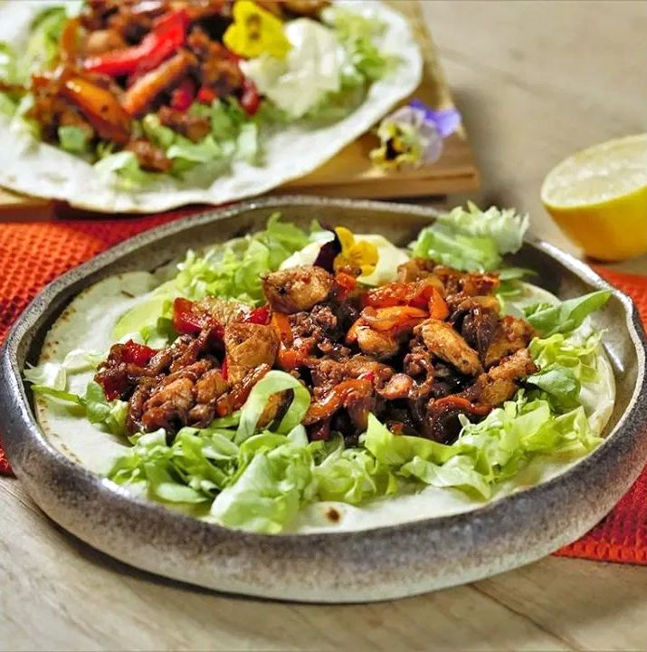 Fajitas cu pește și pui