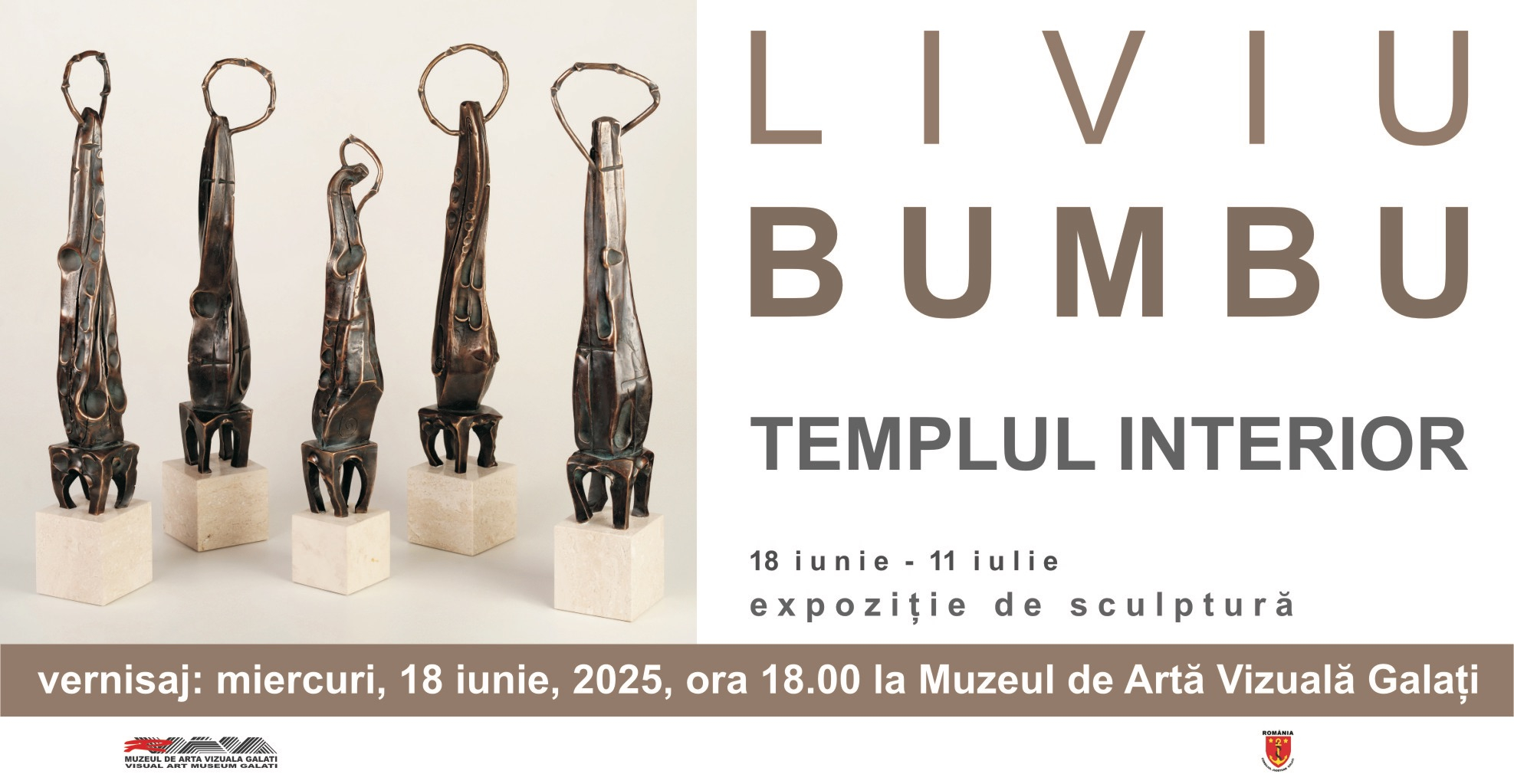 Expoziţie a sculptorului Liviu Bumbu. Carnet cultural