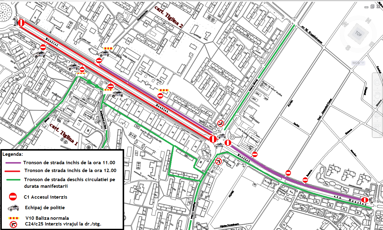 Restricţii majore de trafic şi pe strada Brăilei. Modificări şi în transportul public local