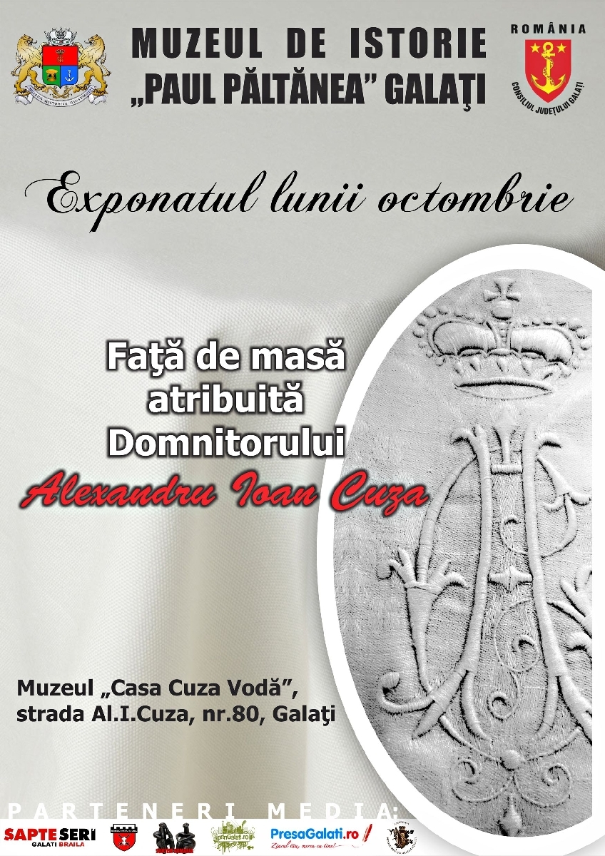 EXPONATUL LUNII, la Muzeul de Istorie/ A stat pe masa domnului Cuza