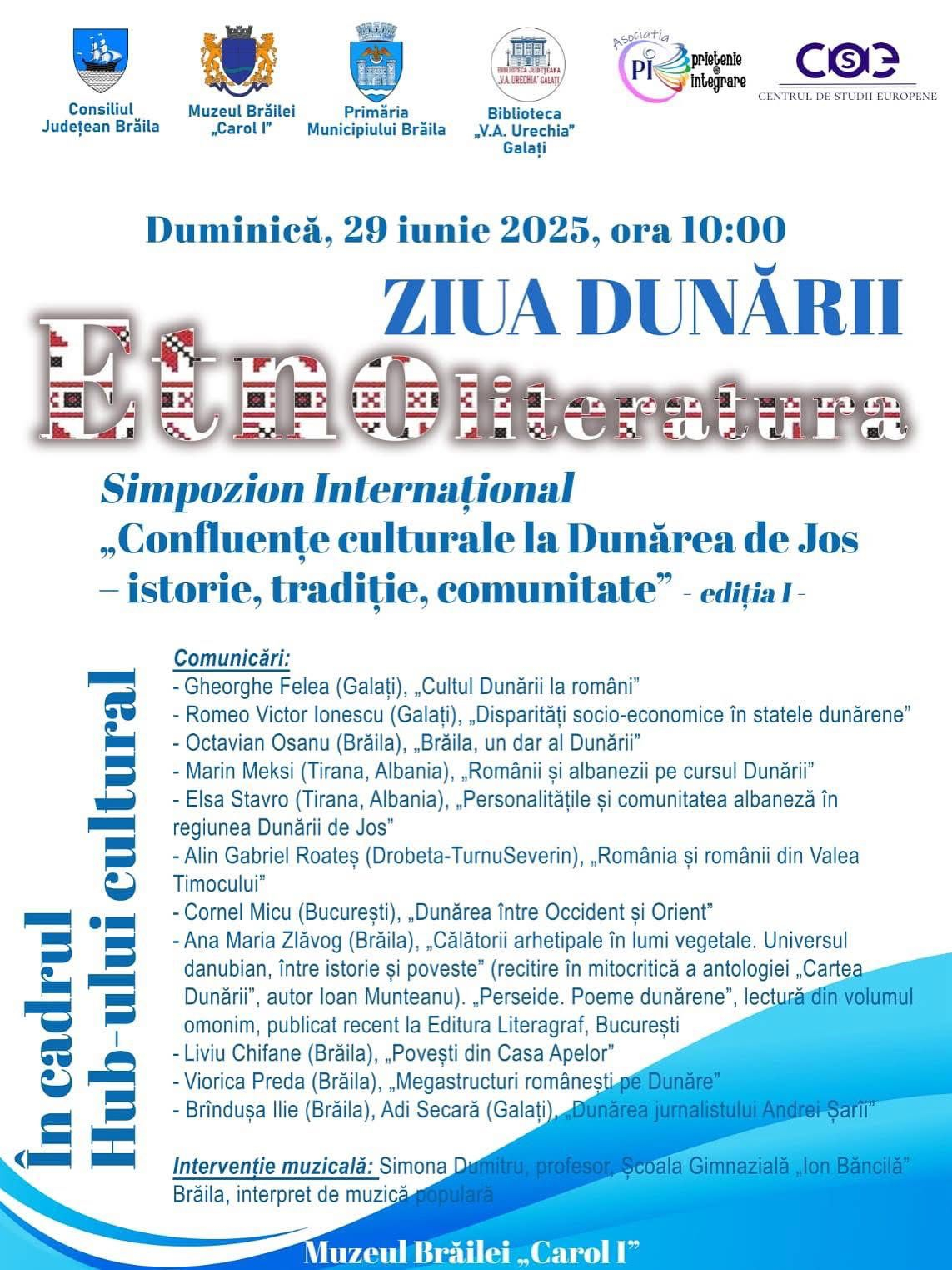 Simpozion internaţional la Dunărea de Jos, de ziua fluviului