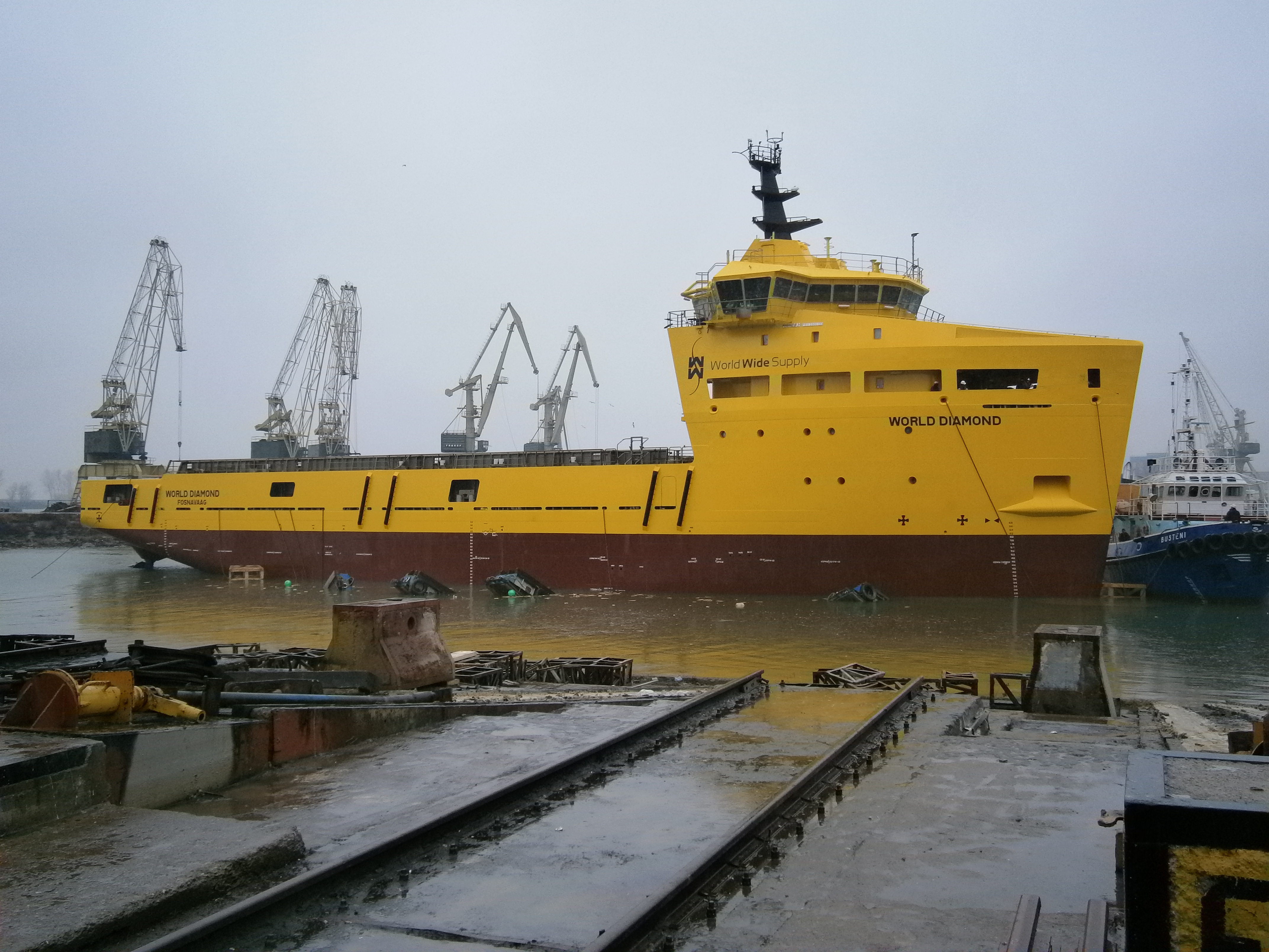 Lansare de navă la Damen: Norvegienilor le plac navaliştii gălăţeni 