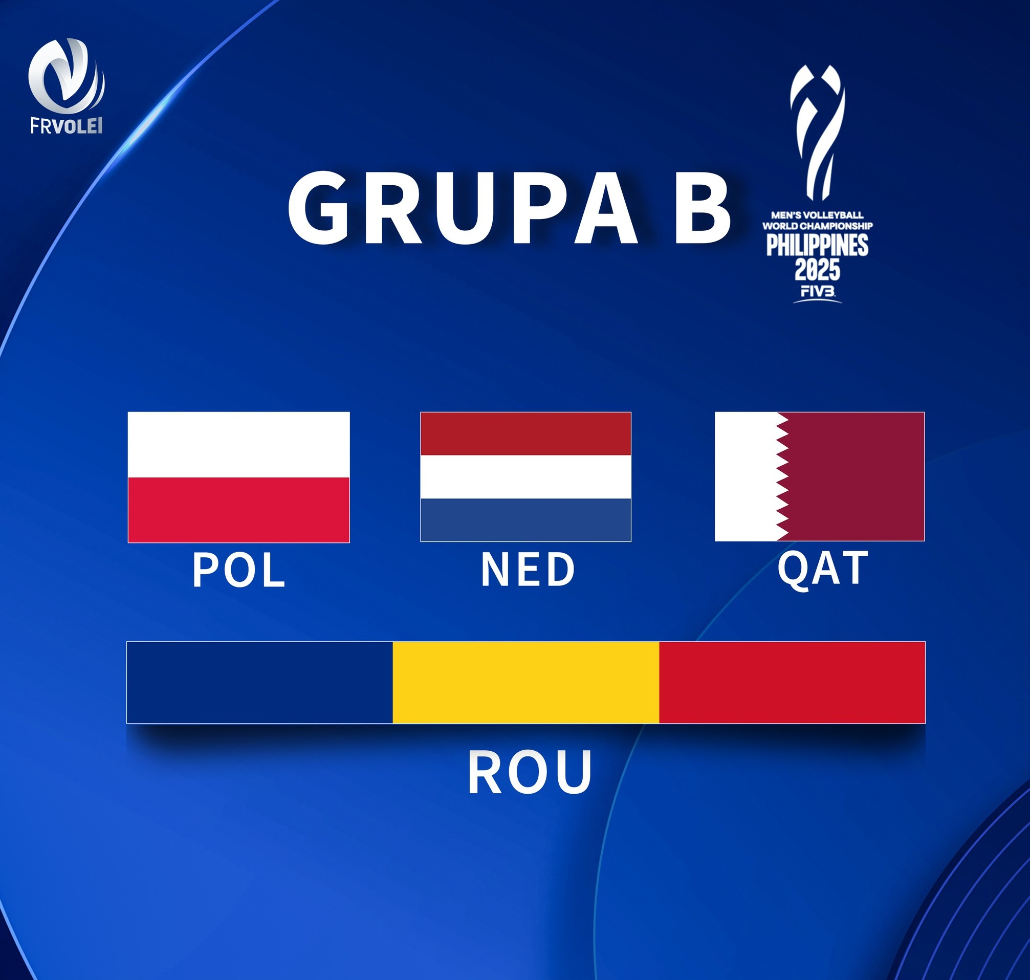 România, grupă grea la ”Mondialele” de volei masculin