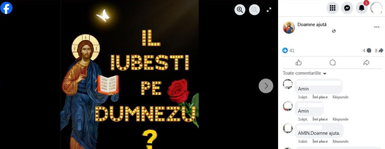 Icoana noastră de pe Facebook