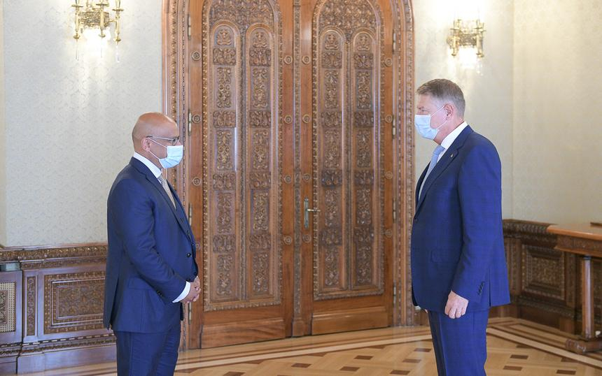 O delegaţie de la combinatul Liberty Galaţi, la Cotroceni