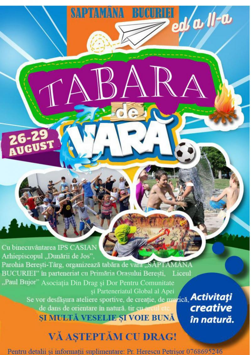 Tabără parohială de vară, la Berești