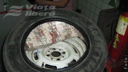 Infracţiune în reluare, cu pneuri vicioase