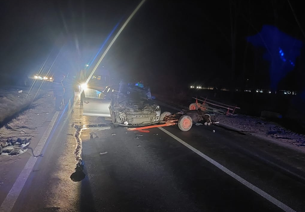Căruțas accidentat grav de un autoturism, pe DN 25