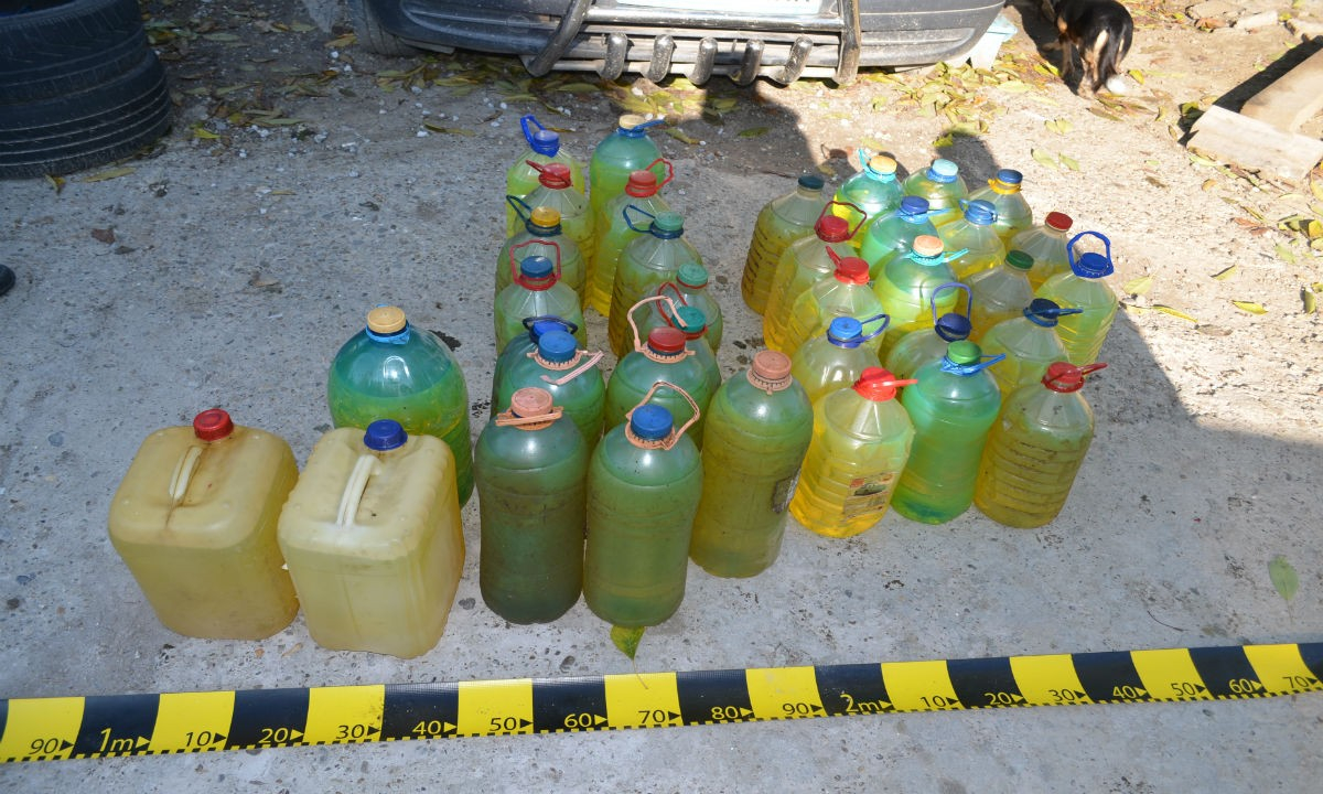 Contrabandist de motorină prins de poliţiştii de frontieră