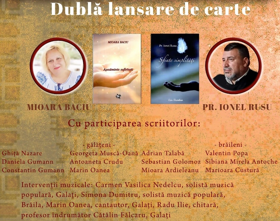 Lansare de cărţi gălăţene, la Brăila