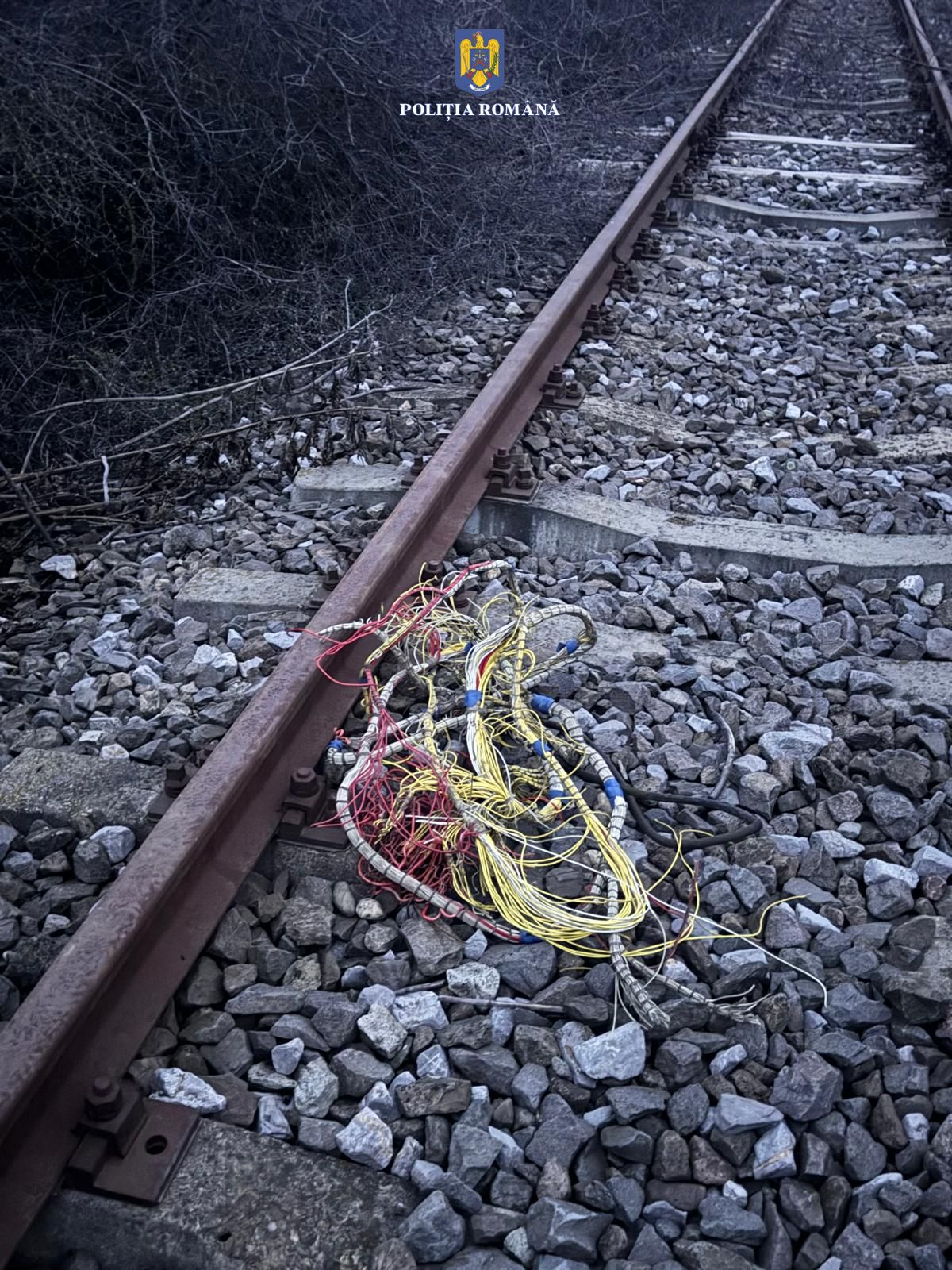 Cale ferată scoasă din uz, la mâna hoților