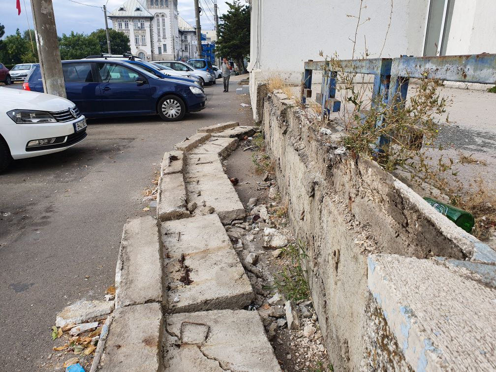 Zidul care ameninţă siguranţa gălăţenilor