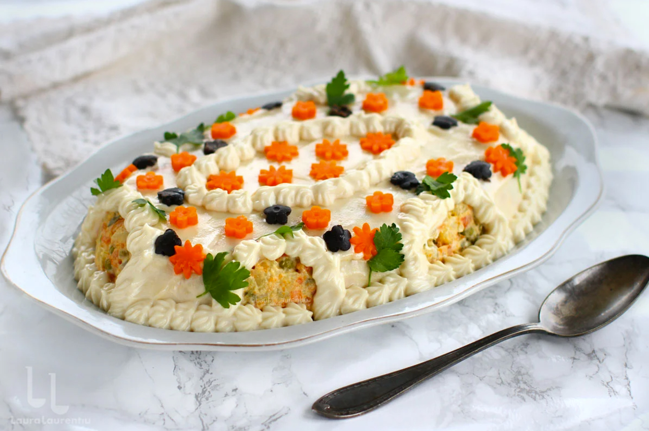 Salată a la russe, rețetă gustoasă de post