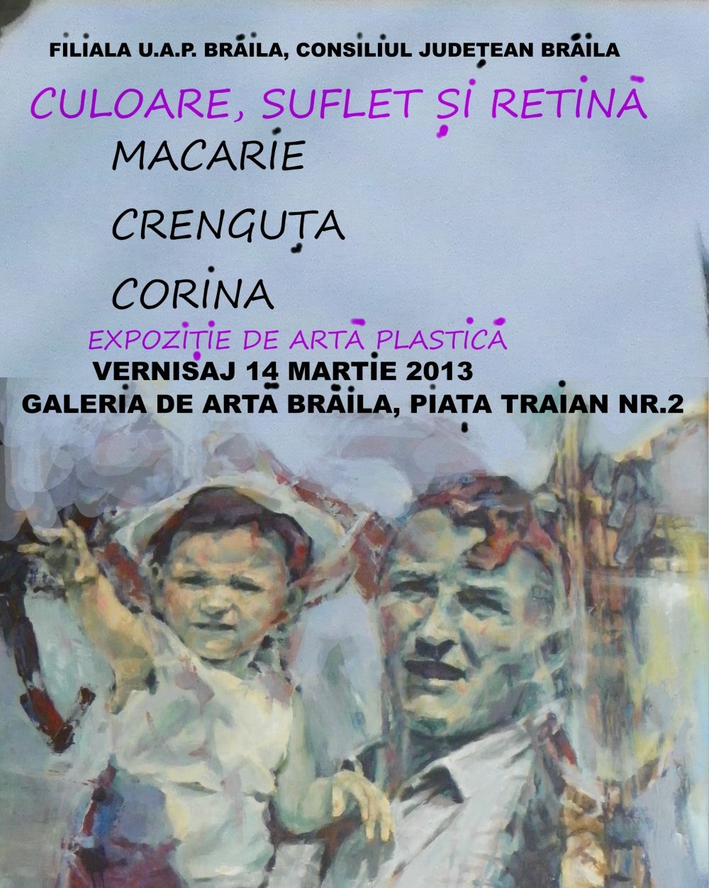 Pictoriţă gălăţeancă expune la Brăila: Crenguţa Macarie – „Culoare, suflet şi retină”