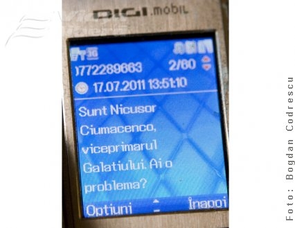 Probleme, Galaţi? Sună acum! Politică pe SMS