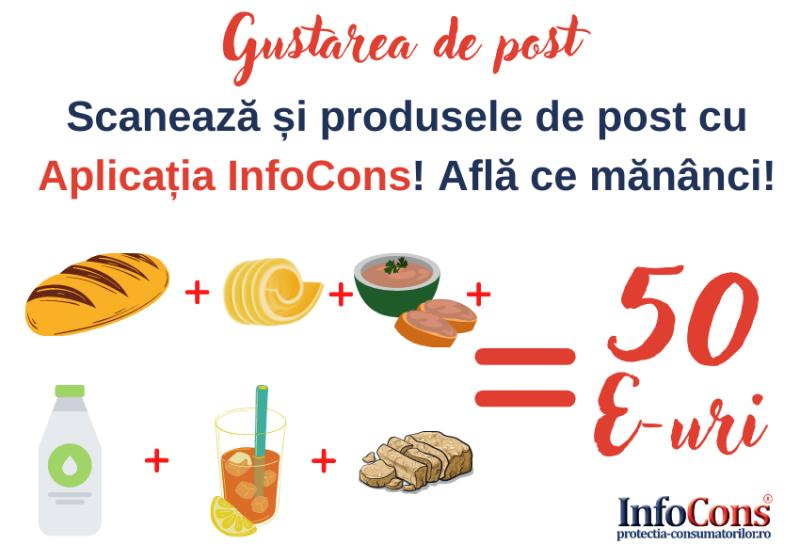 O gustare de post, egal 50 de E-uri