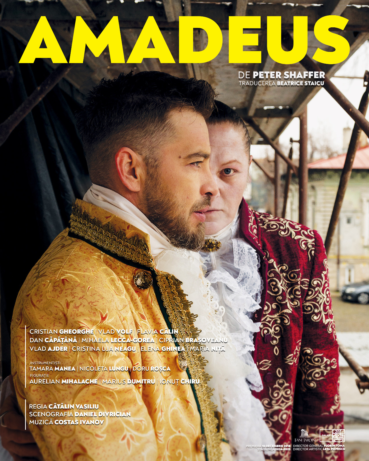 "Amadeus" revine pe scena Teatrului Dramatic